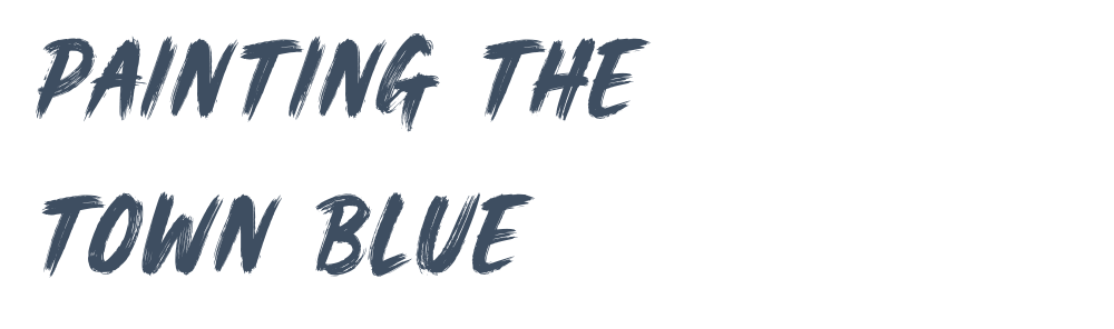 painting the town blue logo